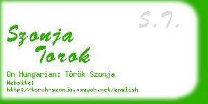 szonja torok business card